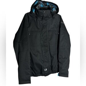 Ride Ballard Insulated Jacket blue flannel snow ski jacket size Medium